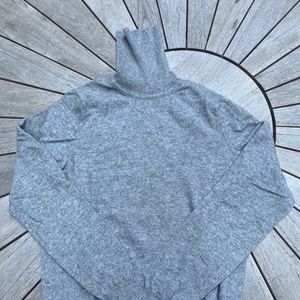 Uniqlo Men's Cashmere Turtleneck Sweater, Light grey, XS
